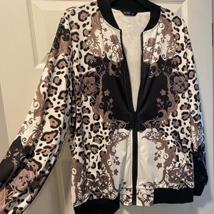 Leopard bomber jacket!